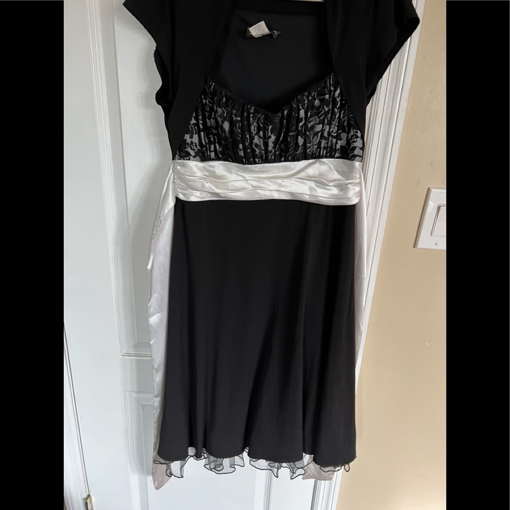 Black and ivory fancy dress